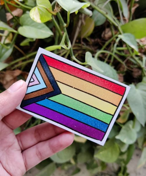 Progressive Pride Flag Fridge Magnet